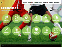 Tablet Screenshot of domkosport.com